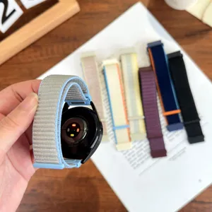 Nuovo cinturino di ricambio in nylon loop per smartwatch Samsung Huawei colorato molto comodo