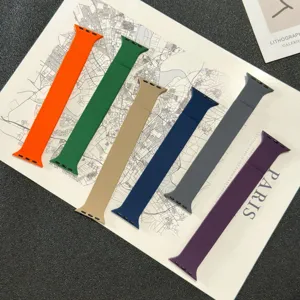 Silikon magnetisches Uhrenarmband kompatibel mit Apple Watch Serie, weiches Silikon Ersatzband.