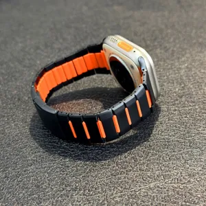 Stainless steel watch band for Apple Watch Ultra S9 S10 two color metal strap replacement