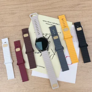 Correa de reloj de silicona correas de repuesto para smartwatch conjunto colorido