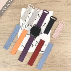 Cinturino per orologio magnetico in silicone compatibile con smartwatch Samsung Huawei