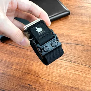 Cinturino per orologio in nylon tattico compatibile con Apple Watch, cinturino resistente.