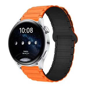 Cinturino per orologio in silicone magnetico compatibile con smartwatch Samsung e Huawei.