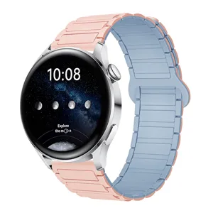 Cinturino per orologio magnetico in silicone di ricambio compatibile con Samsung Huawei.