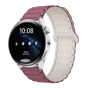 Cinturino per orologio in silicone magnetico di ricambio compatibile con vari smartwatch.