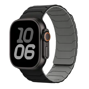 Vervangend siliconen magnetisch bandje voor Apple Watch Ultra en SE, stijlvol en comfortabel.