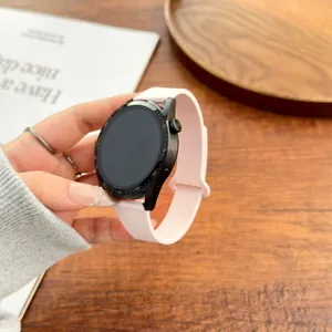 Vervangend siliconen bandje compatibel met Huawei horloge, zacht magnetisch roze design.