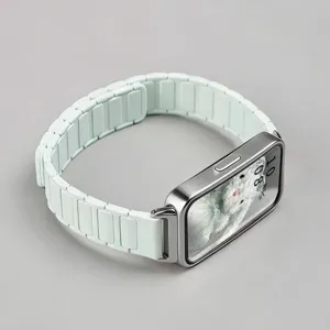 Silikon Magnet Uhrenarmband Ersatz Armband kompatibel mit Fitness Tracker Armband