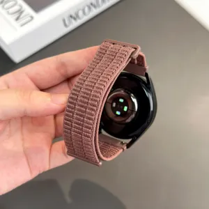 Nylon Uhrenarmband kompatibel mit Huawei Uhr, atmungsaktives Ersatzarmband mit Doppelschnalle.