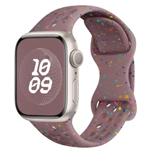 Bracelet de montre en silicone moucheté coloré de rechange sport respirant pour montre