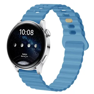 Correa de silicona para smartwatch deportivo de reemplazo muy cómodo y flexible.