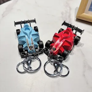 Portachiavi con auto da corsa F1 in lega creativa ciondolo borsa di coppia accessorio regalo