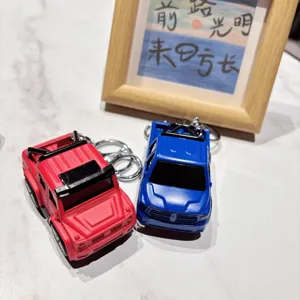 Kreativer Metall Pickup Truck Schlüsselanhänger Simulations Auto Modell Anhänger Spielzeug