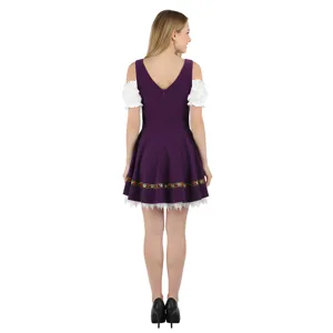 Disfraz de dirndl bávaro de Oktoberfest para mujer, vestido tradicional de camarera de cerveza.