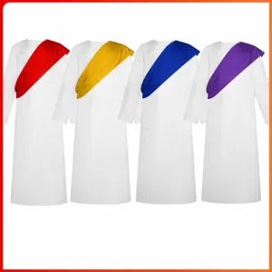 Costume de Cosplay Jésus Adulte Unisexe Robe Historique Grecque Romaine Avec Écharpe Costume Religieux Scène Performance Fête Tenue