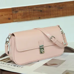 Koreanischer Stil Retro rosa Umhängetasche modische Damen Schultertasche quadratische Tofu Tasche