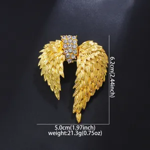 Vintage chrysi karfitsa pterygio angelou me stras elegant koustoumi palto modio kosmima