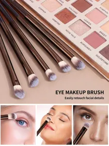 Professional 13pcs eye makeup brush set with soft bristles for precise eye and facial detailing.