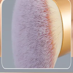 Large soft makeup brush for face powder, mineral foundation, and finishing cosmetic application.