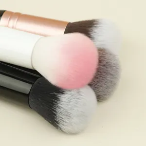 Soft dual ended makeup brushes set professional cosmetic tools for flawless face blending.