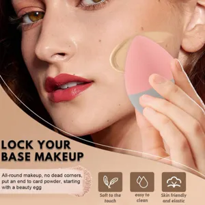 Professionele make-up spons blender voor vlekkeloze foundation applicatie en egale basis.