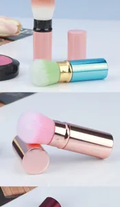 Tragbarer ausziehbarer Make-up-Pinsel, weicher Rouge- und Puderpinsel für die tägliche Kosmetik.