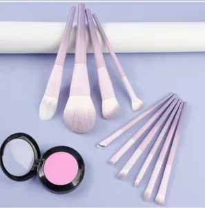 10st verloop paars make-up kwast set zachte poeder oogschaduw beauty gereedschap