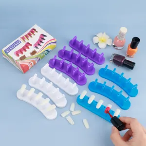Gesp Type Nagel Oefenstandaard Plastic Valse Nagel Tips Display Basis Voor Nagel Kunst Training Oefen Gereedschap Vrouwen DIY Schoonheid