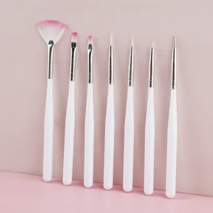 Set di Pennelli Professionali per Nail Art per Pittura Liner Estensione Sfumatura Impugnatura in Resina Kit di Strumenti per Pennelli per Lucidatura Gel Acrilico