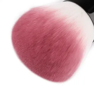 Pennello da trucco portatile con setole morbide per cipria blush e polvere per unghie.