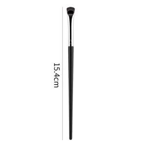 Ultra Dunne Halvemaan Eyeliner Borstel Mes Fijne Oog Make-up Pinsel Precieze Contour Tool Met Plastic Handvat