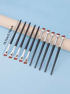 Fine angled eyeliner brush detail makeup brush thin blade eyebrow tool set for women