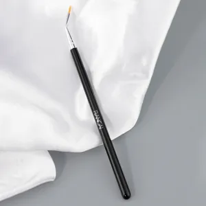 Angled eyeliner brush with bent tip for precise eye makeup, sharp lines and detail concealer.
