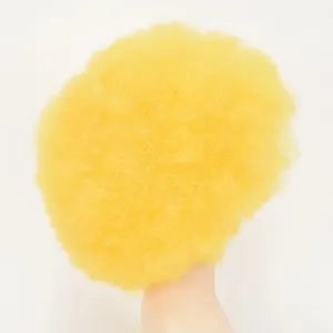 Gelbe Afro Clown Perücke für Weihnachtsfeier, Party, Fanartikel und bühnenkostüme.