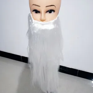White long Santa Claus beard prop for Christmas party holiday dress up cosplay costume