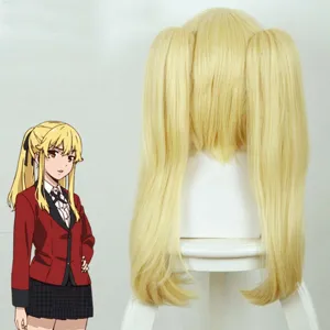 Lichtgouden staart cosplay pruik met klauwen, perfect voor anime karakter styling en feest.