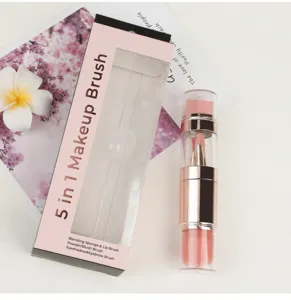 Kit de pinceaux de maquillage 5 en 1 portable outil de voyage pinceau fard a paupiere