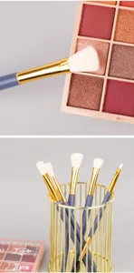 5-Piece Eye Makeup Brush Set Soft Synthetic Hair Mini Blending Brushes Eyeshadow Palette