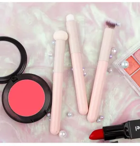 Professional makeup brush set with sponge head and concealer brush for flawless face base makeup.