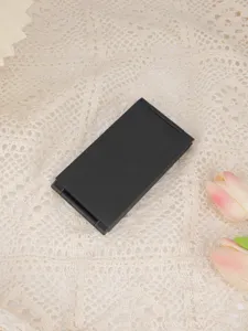 Specchio per trucco pieghevole nero specchio da parrucchiere portatile cosmetico viaggio