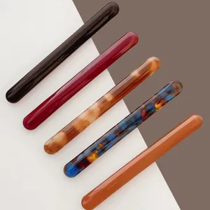 Acetate hair barrette cute minimalist hair clip for women stylish side fringe hairpin styling tools