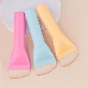 Ensemble de pinceaux plats larges pour masque facial et fond de teint étanches.