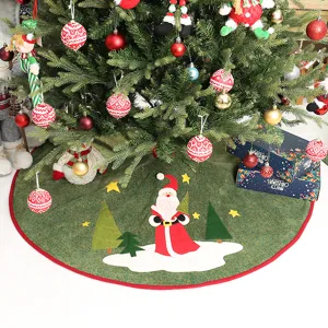 48 Inch Grote Kerstboom Rok Kerstman Groene Feestvakantie Thuis Vloer Decoratie Benodigdheden
