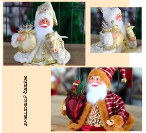 Weihnachtsmann sitzend Puppe Ornament 30cm Schaufenster Urlaubsgeschenk Dekoration