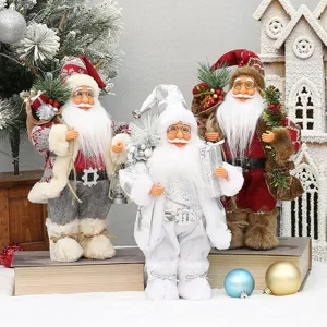 12 inch staande kerstman figuren kerstfeest vakantie home decor tafel middelpunt