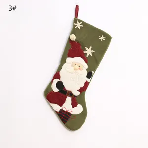 Weihnachtsstrumpf Geschenktüte Hängende Dekoration Süßigkeitentasche Festliche Party