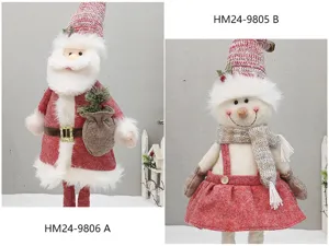 Xristougenna peluxa koukla thleskopiki Santa xionanthropos diakosmisi dorou paichnidi.