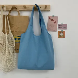 Unisex Canvas Tote Bag minimalistische Schultertasche modische Freizeittasche Beutel