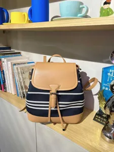 Sac à Dos Casual en Toile pour Femmes Mode Voyage Sac d'École Grande Capacité Business Elite Bookbag Daypack