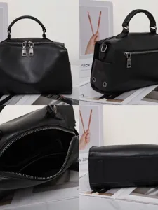 Borsa a mano donna in vera pelle borsa a tracolla elegante versatile stile alla moda